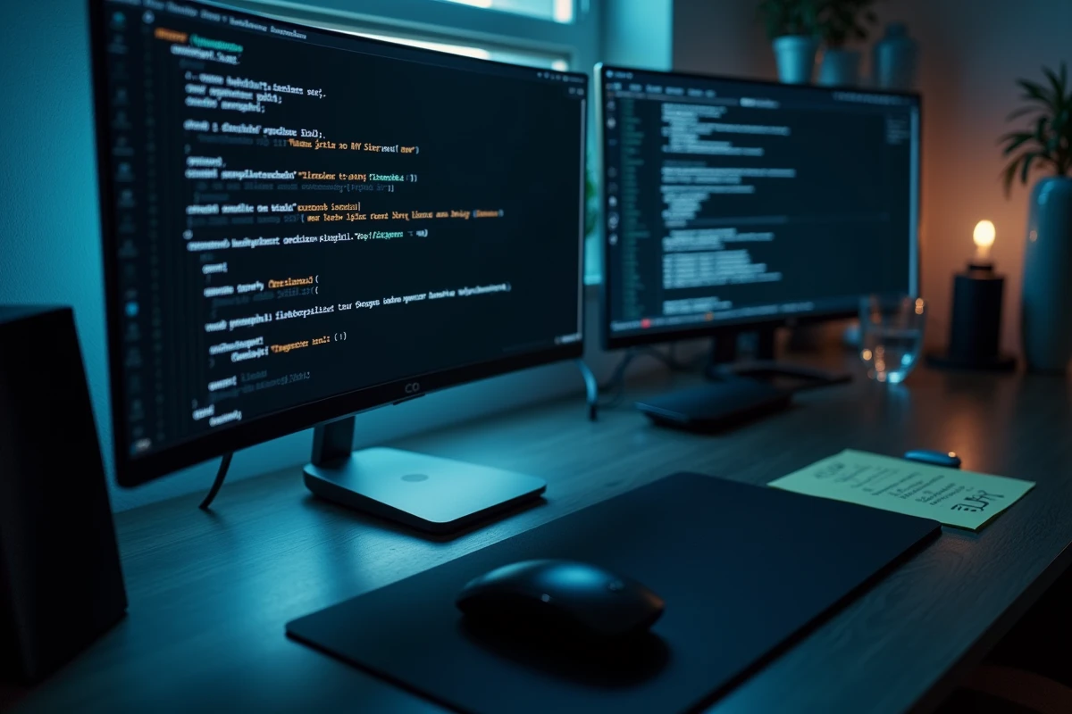 Écran d'ordinateur affichant une clé de licence FiveM générée avec les logs de démarrage du serveur